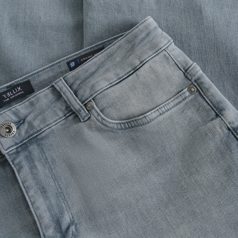 2617 Straight Wide Fit Jeans | Blue Grey Denim