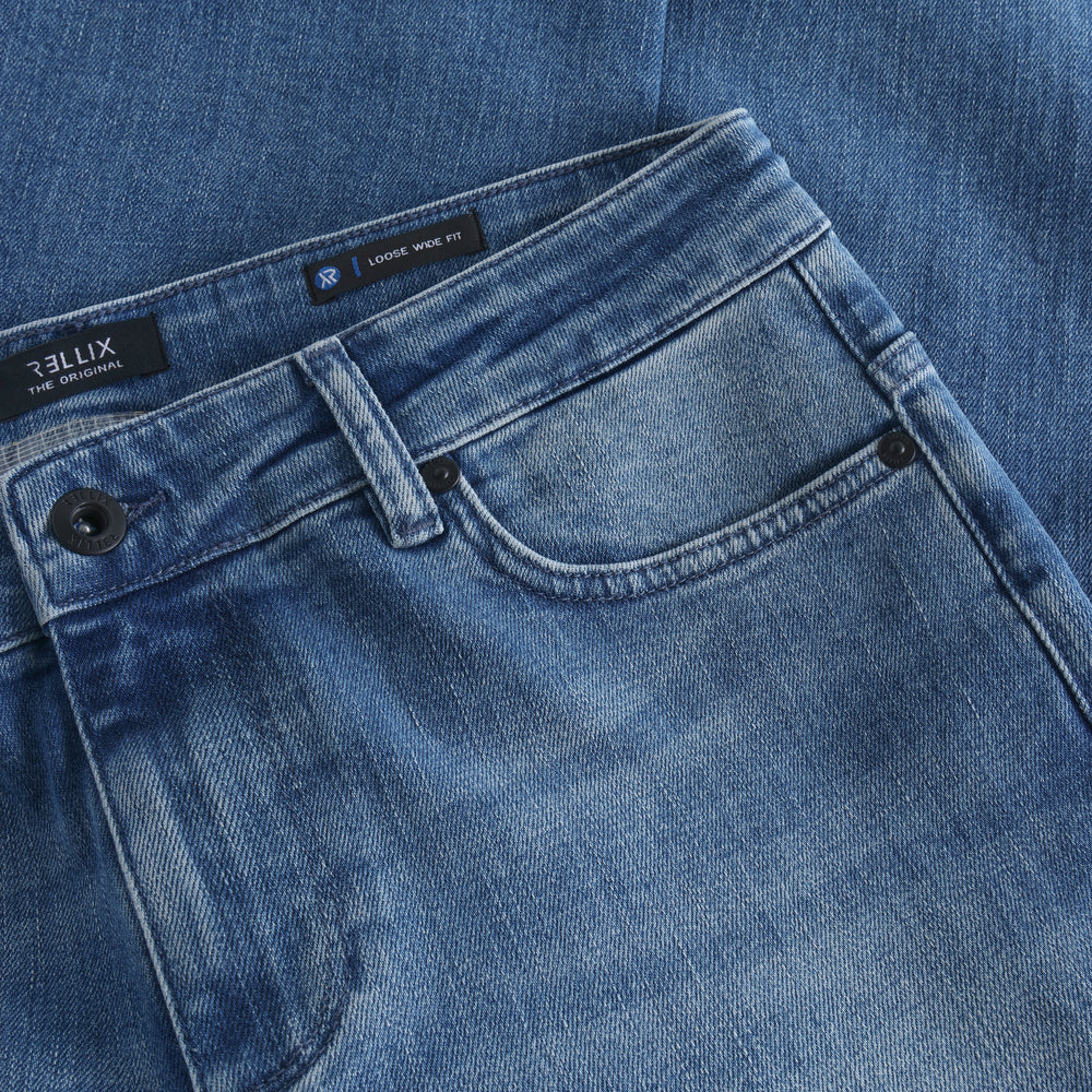 2816 Loose Wide Fit Jeans | Medium Denim