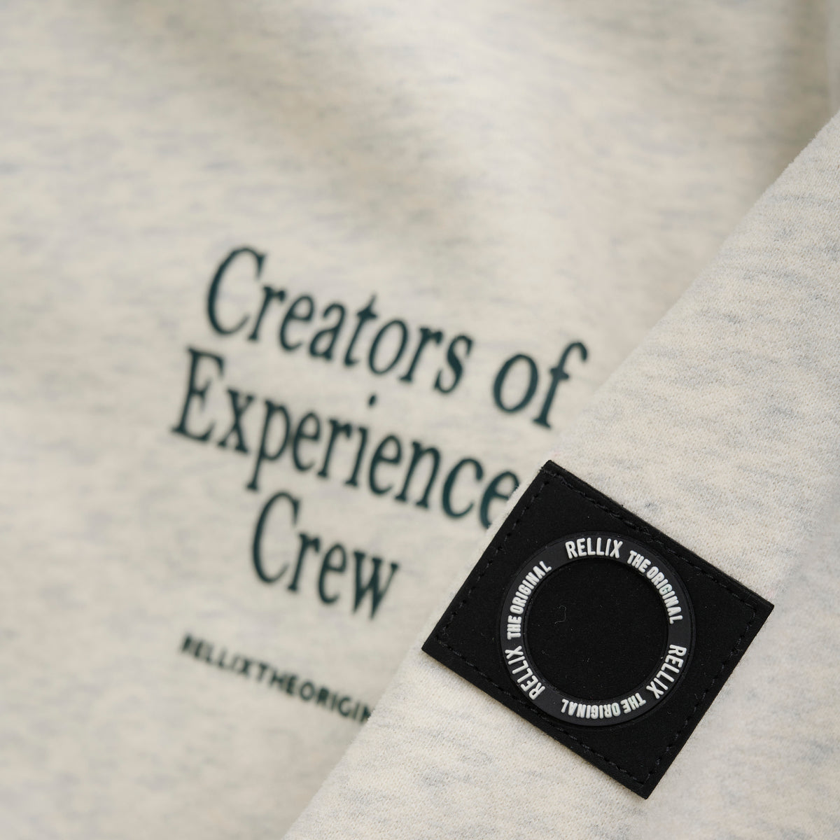 Hoodie Rellix Backprint | Fresh Grey Melange