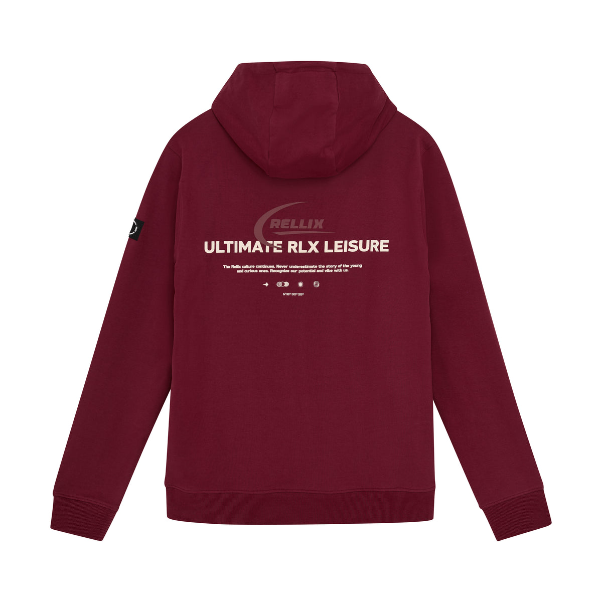 Hoodie Rellix Chestprint | Cordovan
