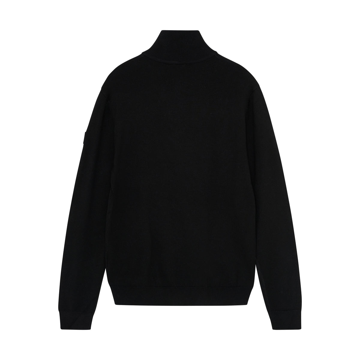 Knitwear Zip Fine Knit | Black