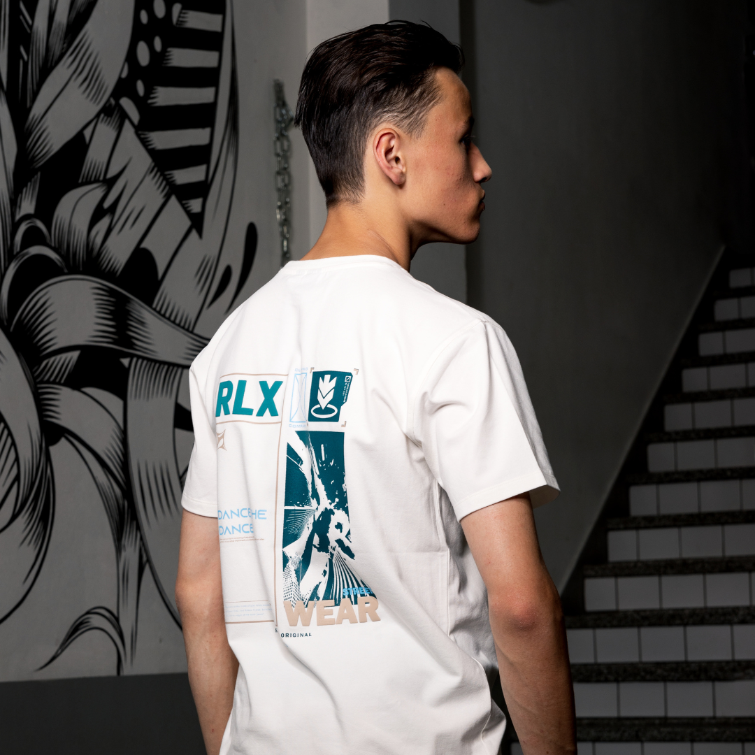 T-Shirt Rellix Streetwear Backprint | Off White