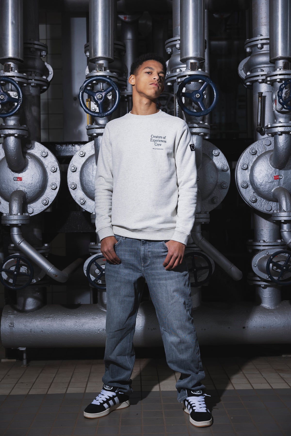 Hoodie Rellix Backprint | Fresh Grey Melange
