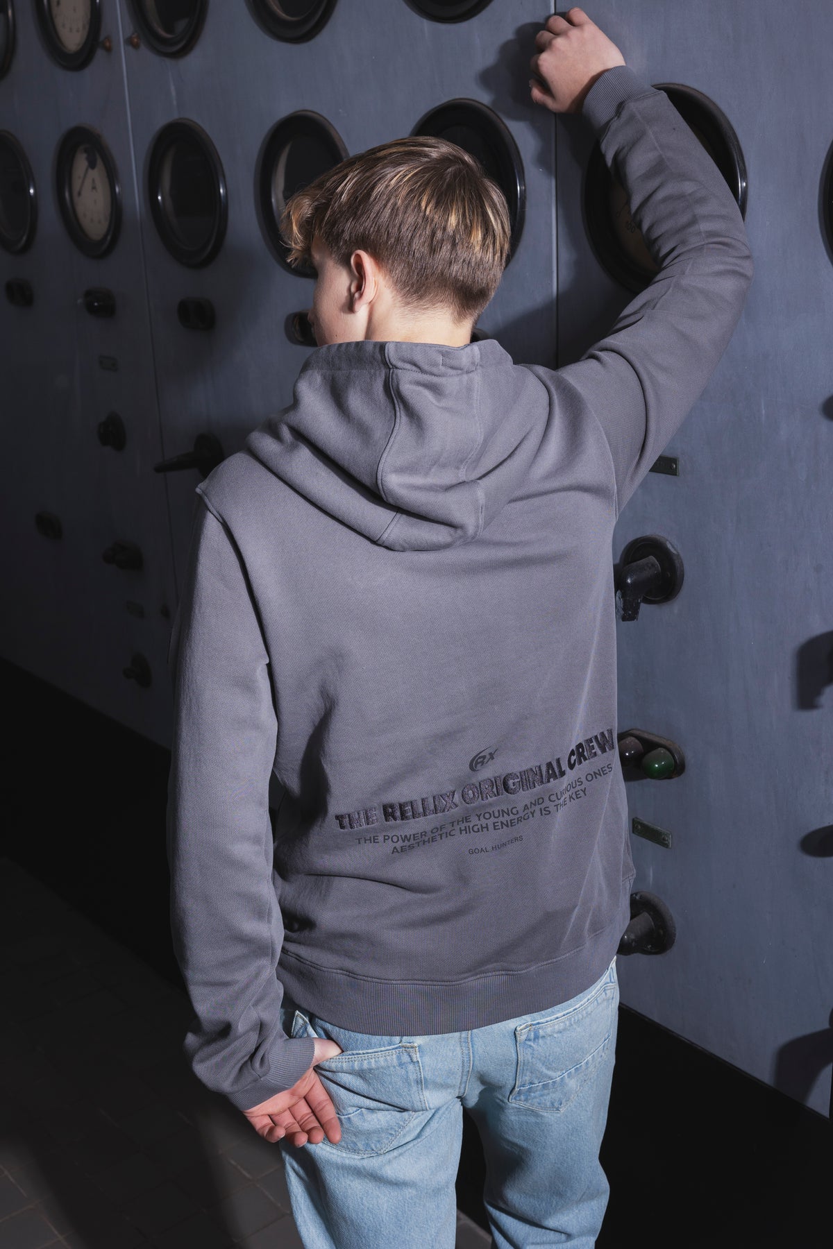 Hoodie Rellix Backprint | Poppy Seed