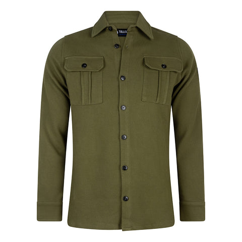 Shirt Jacket Twill | Army Green